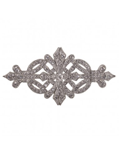 Brooch for party dress harmony in silver color