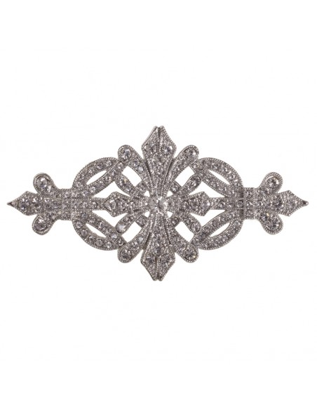 Brooch for party dress harmony in silver color