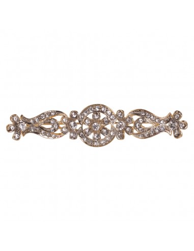 Golden rhoda brooch for bride and party dress