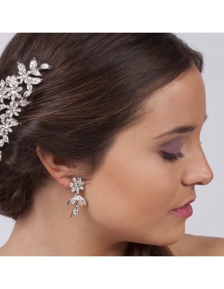 Model  Silver Earrings Bianca