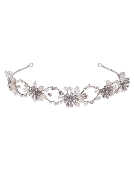 Silver Amelie Bridal Crown