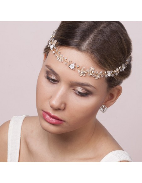 Model Golden Headpice  for Bride