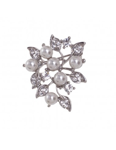 Silver brooch for party