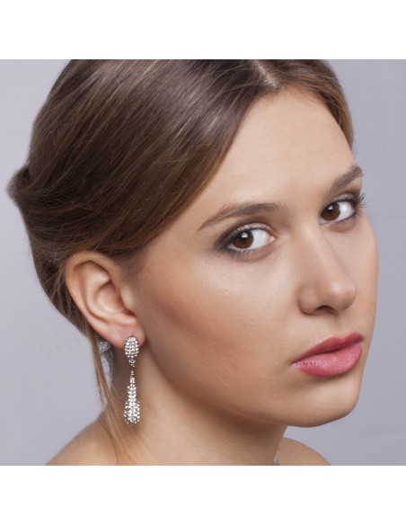 long crystal earrings