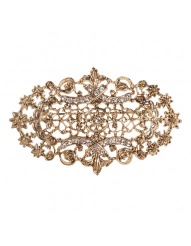 Golden Nora Brooch for Bridal Mantilla and Party