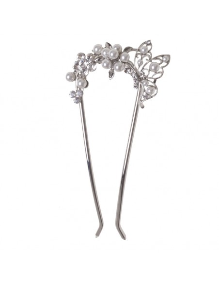 Hair pin for girlfriend nadina pearl and crystal