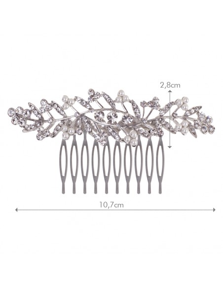 Hair comb with measures