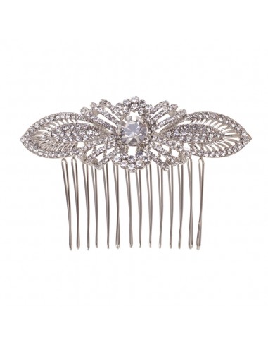 Silver pinkie hair comb