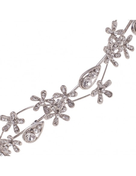 Silver Bridal Crown for wedding