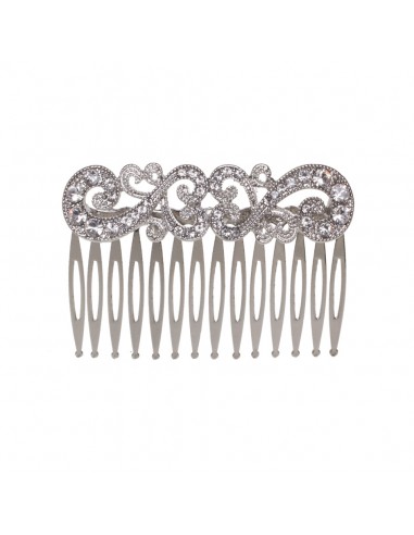 Silver suzanne wedding comb