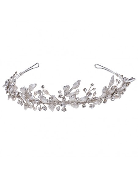 Tiara lexi bride jewel with pearl and crystal