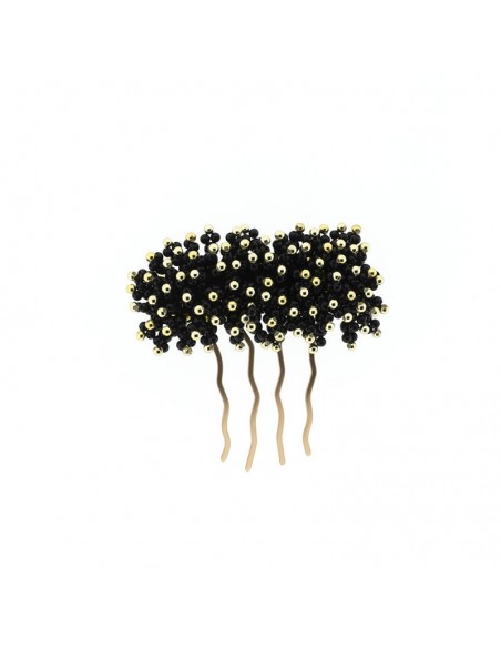 Black and gold festive comb