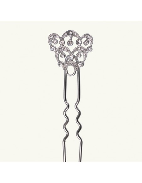 Silver hairpin for wedding