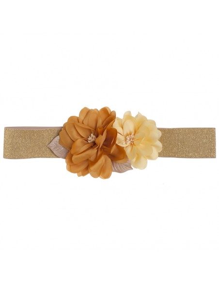 Giulia belt ocre and gold