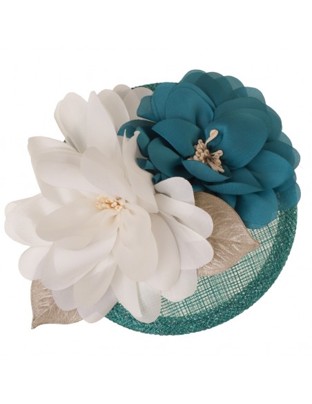 Flower Guest Headdress Turquoise