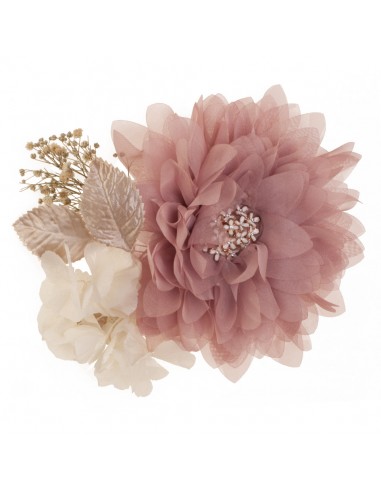 Brooch hana in nude color for party dress