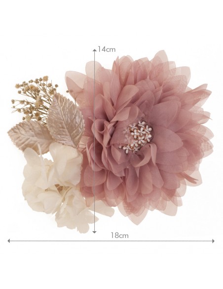 Flower brooch hasna measurements