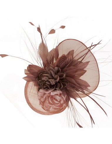 Brown flower headdress