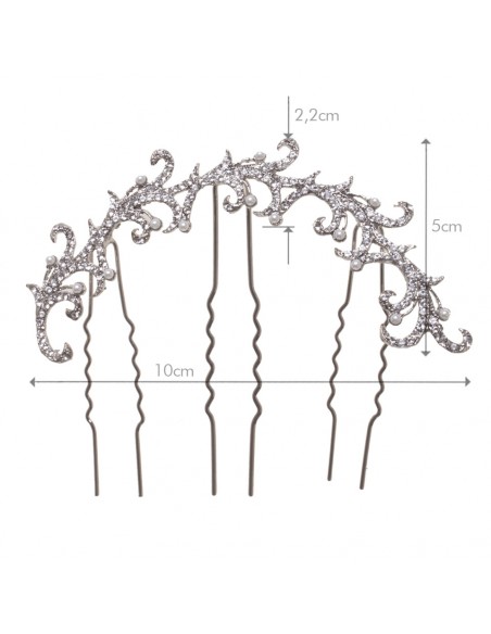 Measurements Hair Comb Angèle Pearl