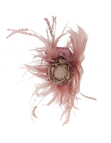 Diadem feathers old pink nella
