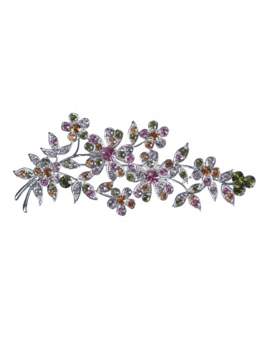 Barey brooch for multicolored crystal party dress