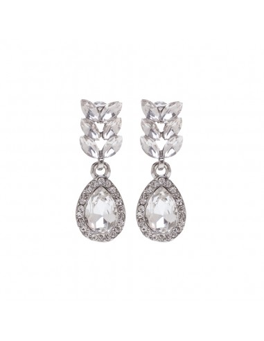 Silver earrings for bride Bella