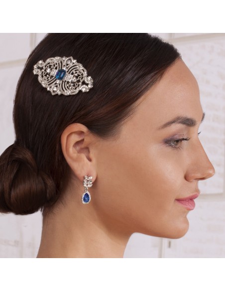 Silver earrings for bride