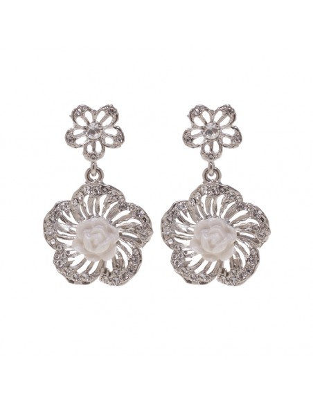 Silver Party Earrings Cecilia
