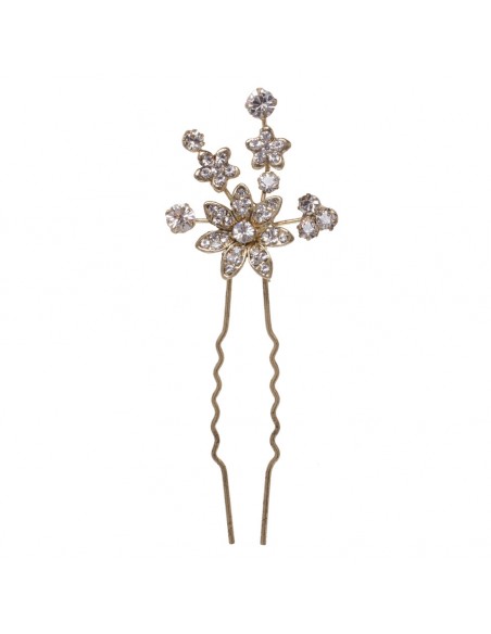 Golden hairpin for bride or guest