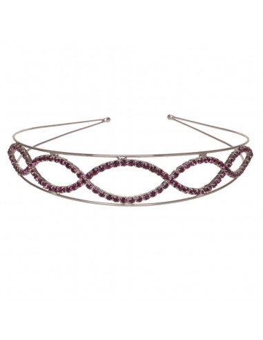 Jeweled Headband Jurey Purple