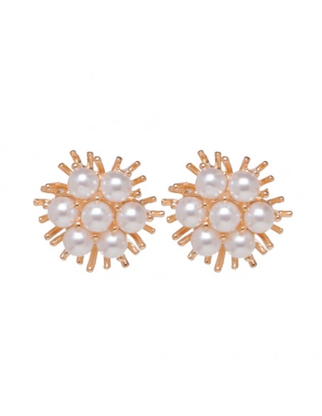 Pearl golden earrings