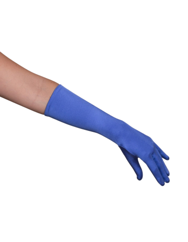 Blue Long Gloves