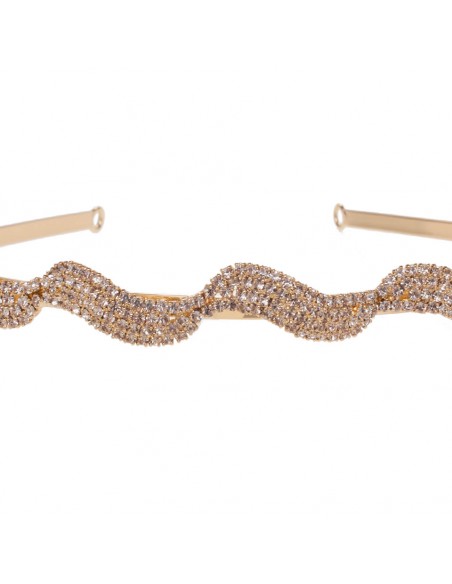 Bridal Headband Dilsa Gold detail