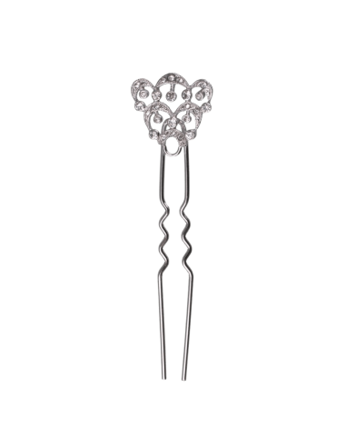 Silver hairpin for bride