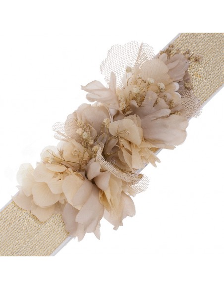 belt communion flowers natur Gold/Toasted detail
