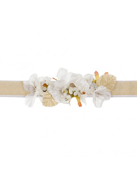 Ivory Flower Belt/Oro