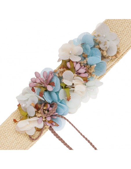 Flower belt for party and communion dresses. navani. CI0272