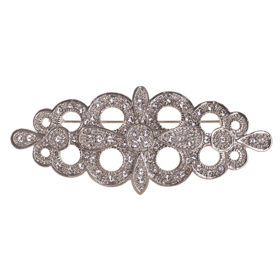 Brooch Lilah Silver – Party Brooches – Complements Flormoda