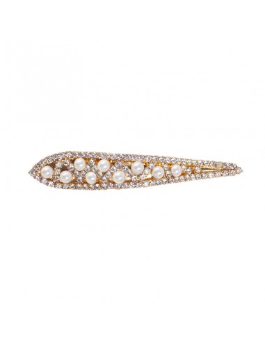 Golden Pearl Small Hair Clip for women