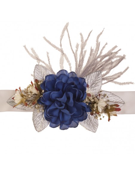 cinturon blue flowers