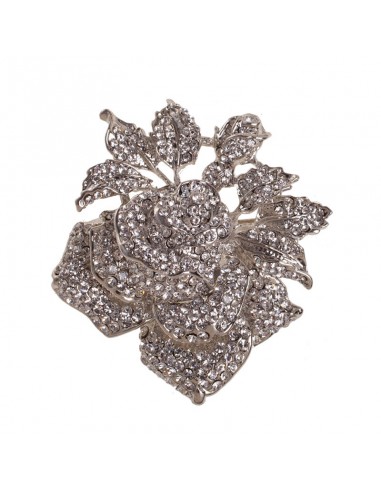Flower brooch for crystal party dresses