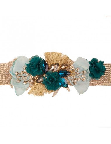 Belt for  party dress with flowers