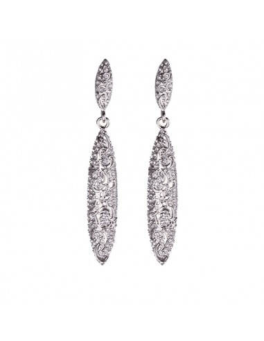 long earrings for invited silver wedding