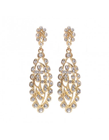 long golden wedding earrings Vidy