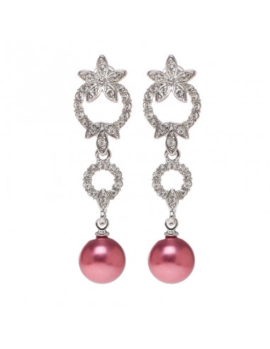 jewelry earrings with red pearls
