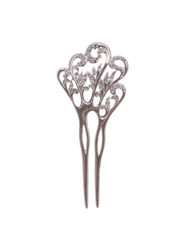 Silver classic hairpins for bride