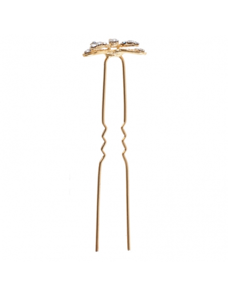 Golden hairpins for wedding