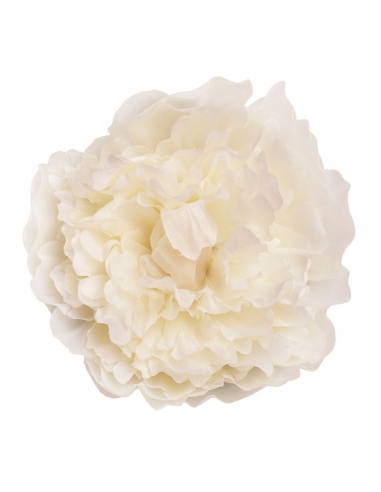Ivory fabric flower for hairstyle