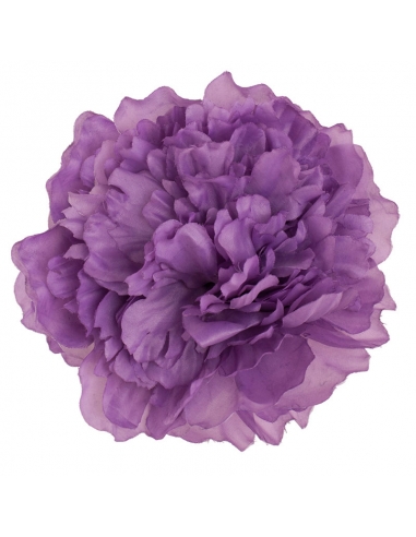 Purple fabric flower for hairstyle