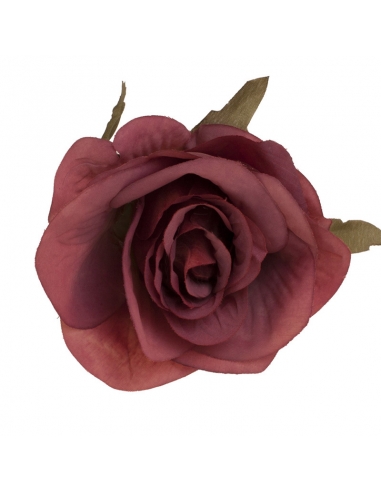 Rosa flamenca color burdeos